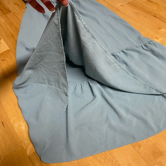 ZARA hi-lo elastic waistline faux wrap top dress - Picture 9 of 9